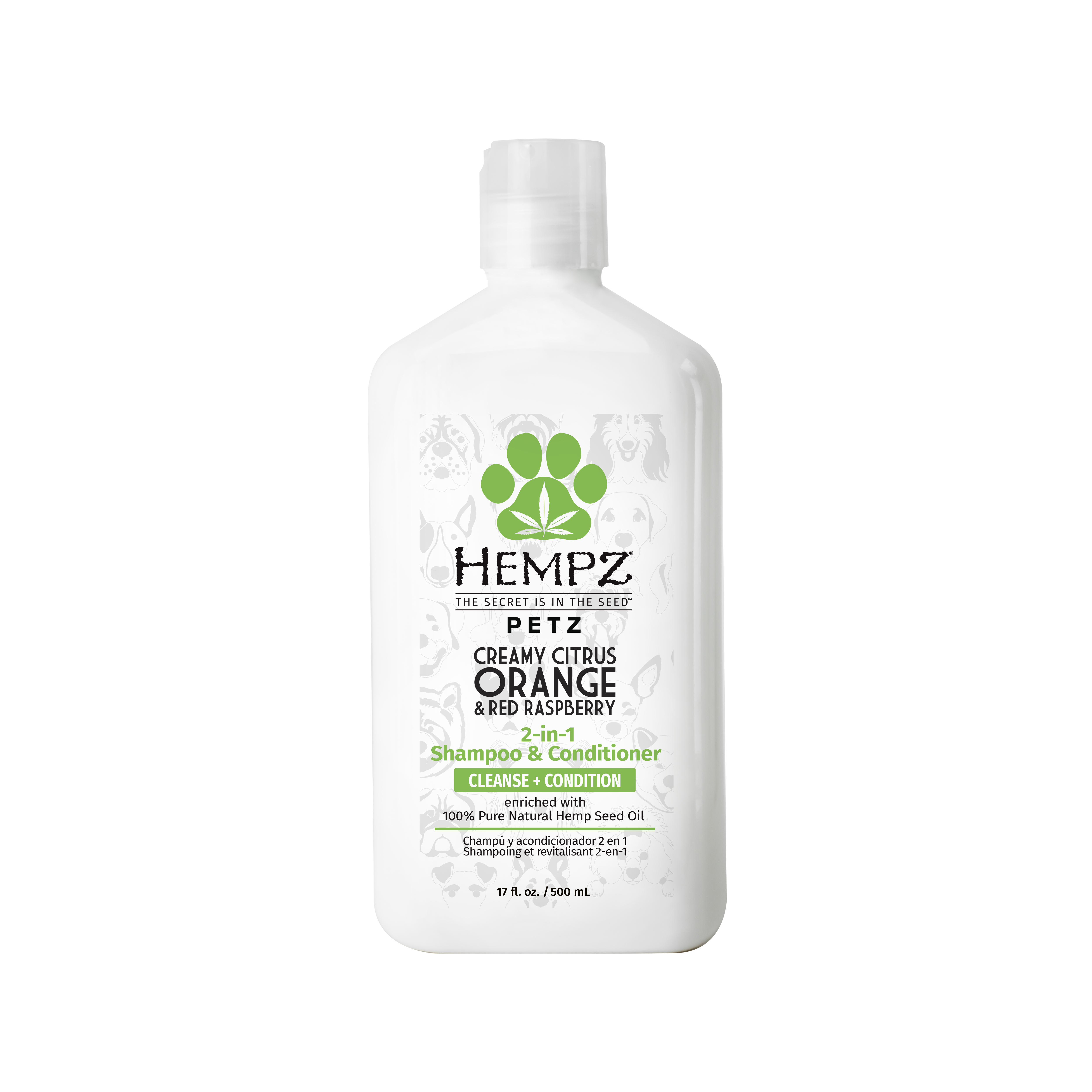 Creamy Citrus Orange & Red Raspberry Herbal 2-in-1 Shampoo & Conditioner