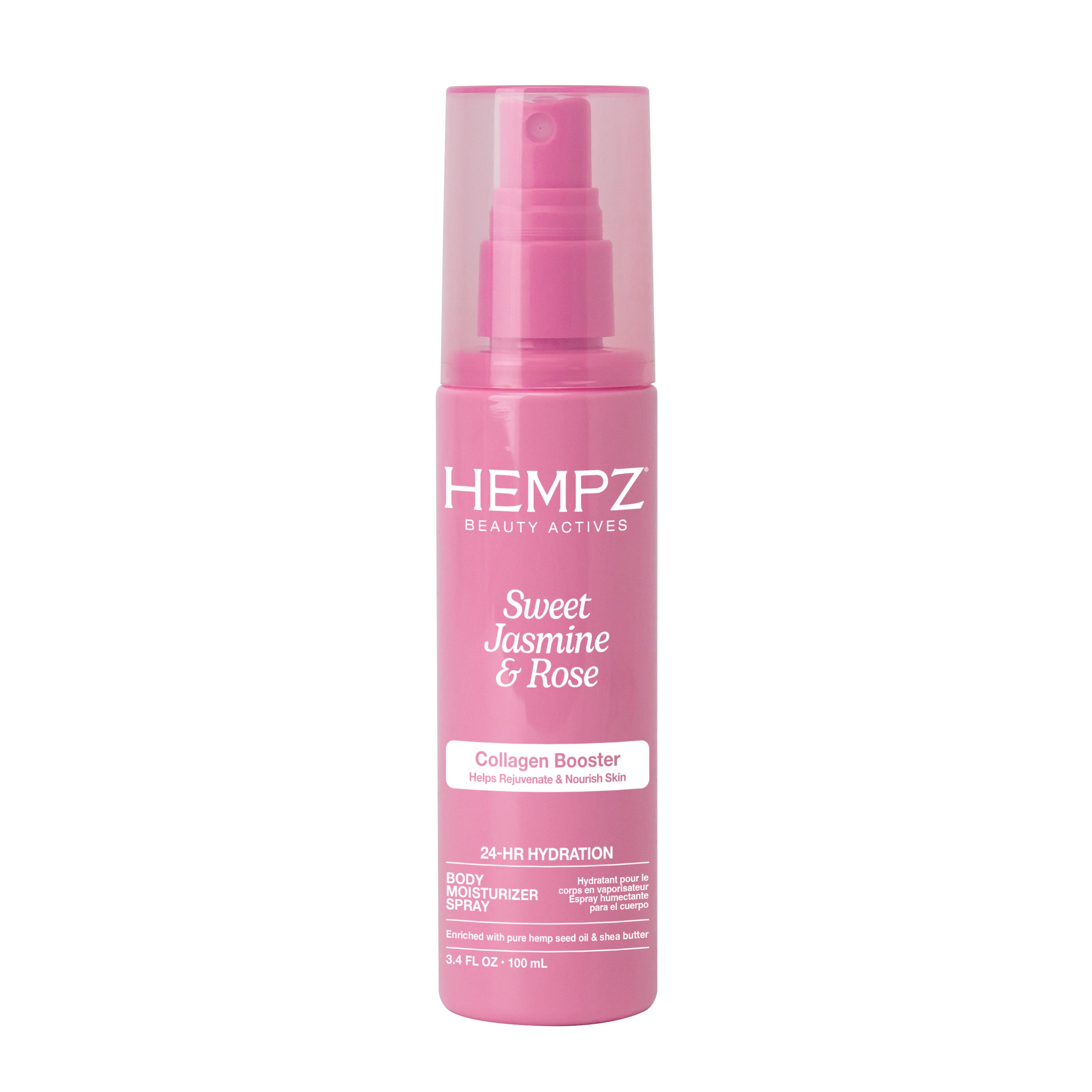 Beauty Actives Sweet Jasmine & Rose Moisturizing Body Fragrance Spray with Collagen Booster