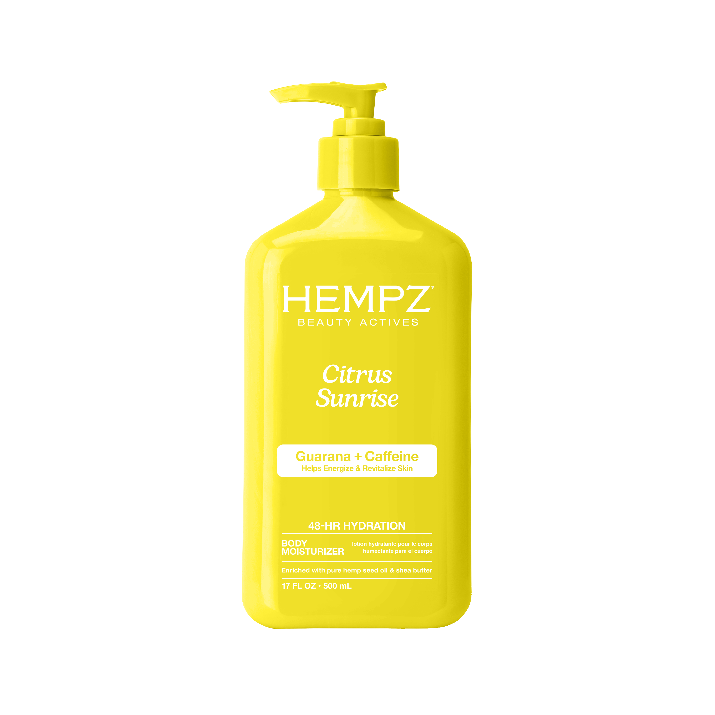 Beauty Actives Citrus Sunrise Moisturizing Body Lotion with Guarana + Caffeine